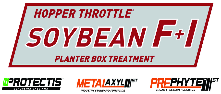 Hopper Throttle® Soybean F+I with Protectis™ + Metalaxyl ST + Prephyte™ ST