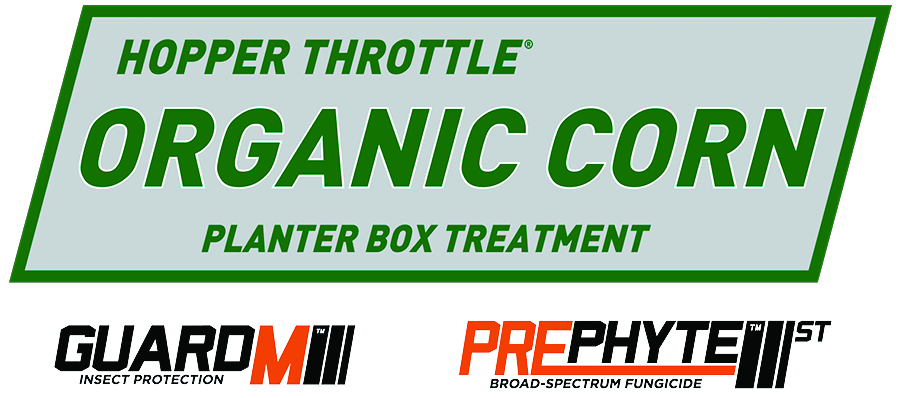 Hopper Throttle™ Organic Corn + GuardM™ + Prephyte™ ST